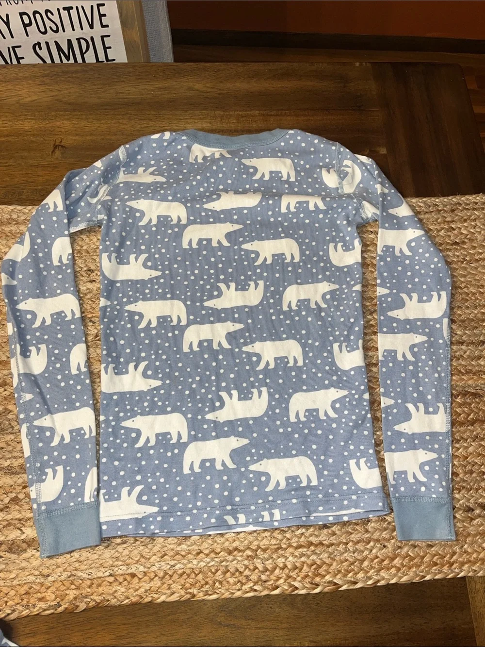 Hanna Andersson 2 pc Pajama Set 14-16 polar bears